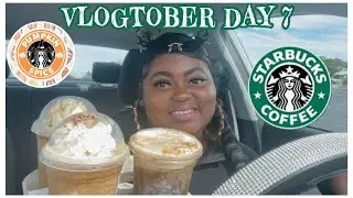 VLOGTOBER DAY 7: TRYING STARBUCKS NEW 2022 FALL DRINKS 🤤