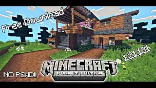 MCPE || Membuat Rumah Survival Keren || Free Download Map