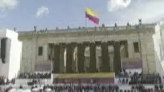 Ex-rebel takes oath as Colombia's new president