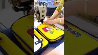 Inside the backpack factory Handmade Colorful Kids Backpack Crafting #bagfactory