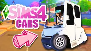 DRIVEABLE CARS 😲 in The Sims 4! Golf Carts and Functional MOD review!