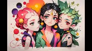 Ai assisted animation using a civitai lora called queerart