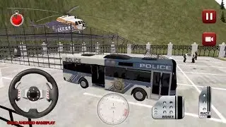 Police Bus Simulator: Driving Games - Long Police Bus Transport Offroad Android GamePlay FHD