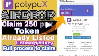 Polypux Airdrop Free 250 pux token।। Limited offer।।  best airdrop 2021