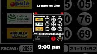 Loteria Nacional noche leidsa y anguilla de las 9 Resultados HOY #locutorenvivo