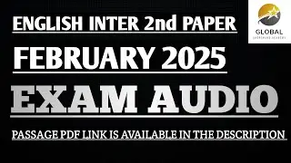 FEB 2025 SHORTHAND EXAM AUDIO ENGLISH INTER 2nd PAPER | DOTE EXAM AUDIO