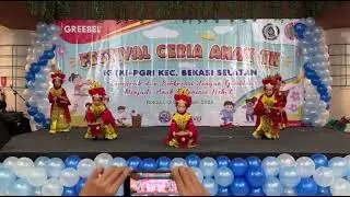Juara 1 lomba tari tingkat TK se Bekasi Selatan Persembahan dari TK Izzati 1