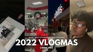 VLOGMAS WEEK 001: editing, target run, winter skin care routine, + more!