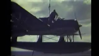OS2U Kingfisher Launch and Recovery - USS Massachusetts