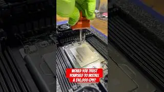 Installing a $10,000 CPU &ndash; Custom AI Server Build at Prime Tech Support in Miami #amdcpu #pcbuild