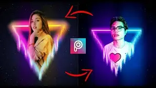 TRIANGLE POP OUT PICSART CYBERPUNK X NEON EDITING TUTORIALS