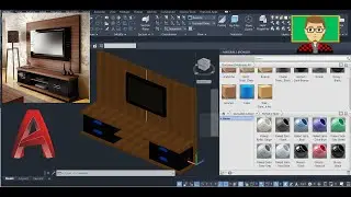 3D подставка под телевизор в AutoCAD