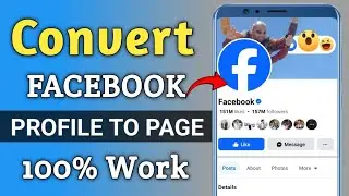 Facebook profile ko Page me convert kaise  kare  | How to convert Facebook profile to page? 2025 |