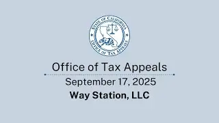 Office of Tax Appeals September 17, 2025
