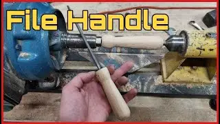 I make file handles on a lathe - turned from wood