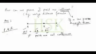 how to prove three points are collinear