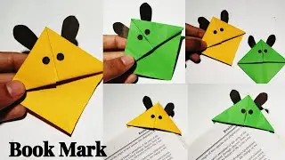 Easy Origami BookMark Corner - How to make a Corner Bookmark DIY 