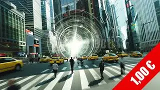 Midtown Time Vortex &ndash; Urban Portal HD Stock Footage
