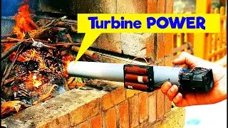BBQ air fan 🔥 Make you own turbine ultra powerful fire blower