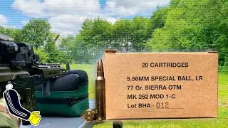Black Hills Mk 262 Mod 1-C 5.56x45 77gr. Sierra OTM//Velocity Test