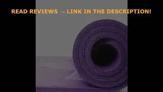 Incline Fit Extra Thick Exercise Mat w/ Carrying Strap - Non Slip & Comfortable Workout Mat For