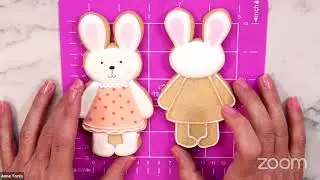Прямая трансляция Craftsy: демонстрация приготовления печенья в виде зайчиков с Энн Йоркс.