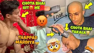 Chota bhai hit me😡💔 First Time Ever | Chota bhai ka Gaming Setup Tod diya |  My Family Vlogs 