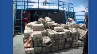 Dramatic video of Royal Navy's largest ever cocaine haul