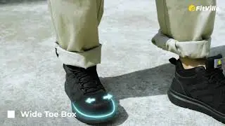 FitVille Extra Wide Work Boots for Men