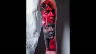 Guys! What an incredible surrealism tattoo 🔥@alexander_nietka fantastic work 🖤 #kwadron #kwadroncar