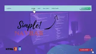 Create navigation bar in HTML and CSS || how to make a navbar using HTML and CSS || navbar button