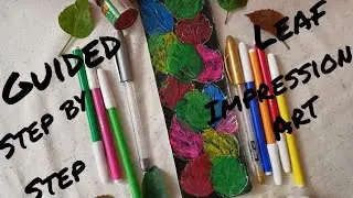Step by step guided Leaf impression art|Handmade creative Bookmark | Detailed diy leaf art tutorial
