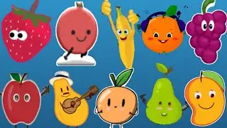 Ten little fruits jumping on the bed l Nursery rhymes and kids song l English rhymes l