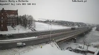 Stary most drogowy – przejście dla pieszych zostało odśnieżone przez GDDKiA #Malbork