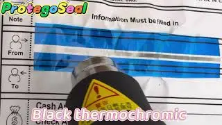 ⚫️ Heat-Activated Anti-Counterfeiting! Protego Black Thermochromic Label Stops Fakes