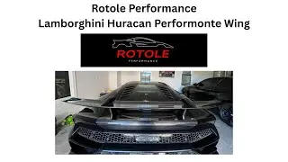 Rotole Performance Lamborghini Huracan Performante Wing for Sale