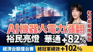 AI機器人電力 裕民亮燈華通+82%  加官方Line領紅包｜艾咪 I Money  陳雅頎分析師