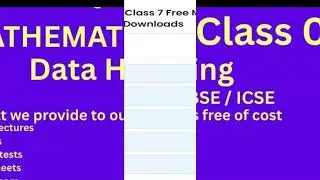 MCQ on data handling for class 7 pdf download, data handling class 7 mcq with answers free pdf