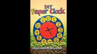 Часы &ndash; художественное ремесло||Как сделать простые часы из бумаги || Часы &ndash; художественное ремесл...
