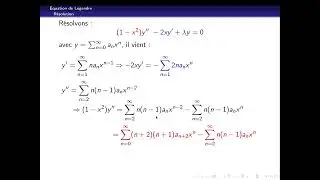 Introduction aux équations aux dérivées partielles 10 - EDO de Legendre et Bessel