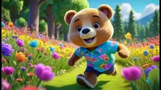 Benny Bear&rsquo;s Bumblebee Chase | Bear & Bee Song for Kids | Fun Outdoor Animal Rhyme for Toddlers