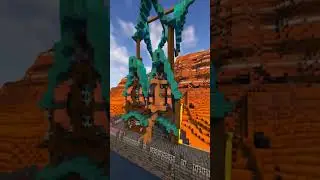 Building a Minecraft Steampunk Inspired City - Starter Mansion #shorts #short #minecraft