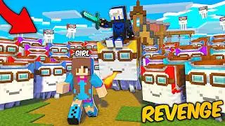 Why i Tamed 1 Billion HAPPY GHAST Army To Kill This Girl in Minecraft...