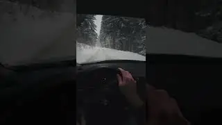 BMW E39 523i POV snow street drift