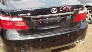 2008 Lexus LS460 Auto Parts Inventory Standard Auto Wreckers CN329