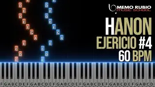 HANON ejercicio #4, 60bpm - Synthesia