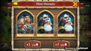 Castle Clash Roll 14k F2P gems