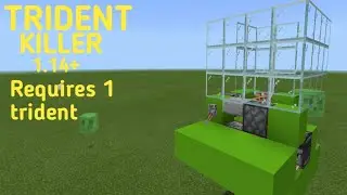 How to make a super fast and efficient TRIDENT KILLER in minecraft 1.14+(beta/mcpe)