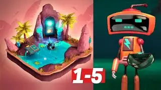 Tiny Robots recharged Game Gameplay Walkthrough Level 1-5 iOS, Android Hack