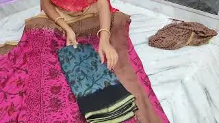 New parrot 🦜 design pure Georgette sarees, contrast pallu, blouse #fashion #saree